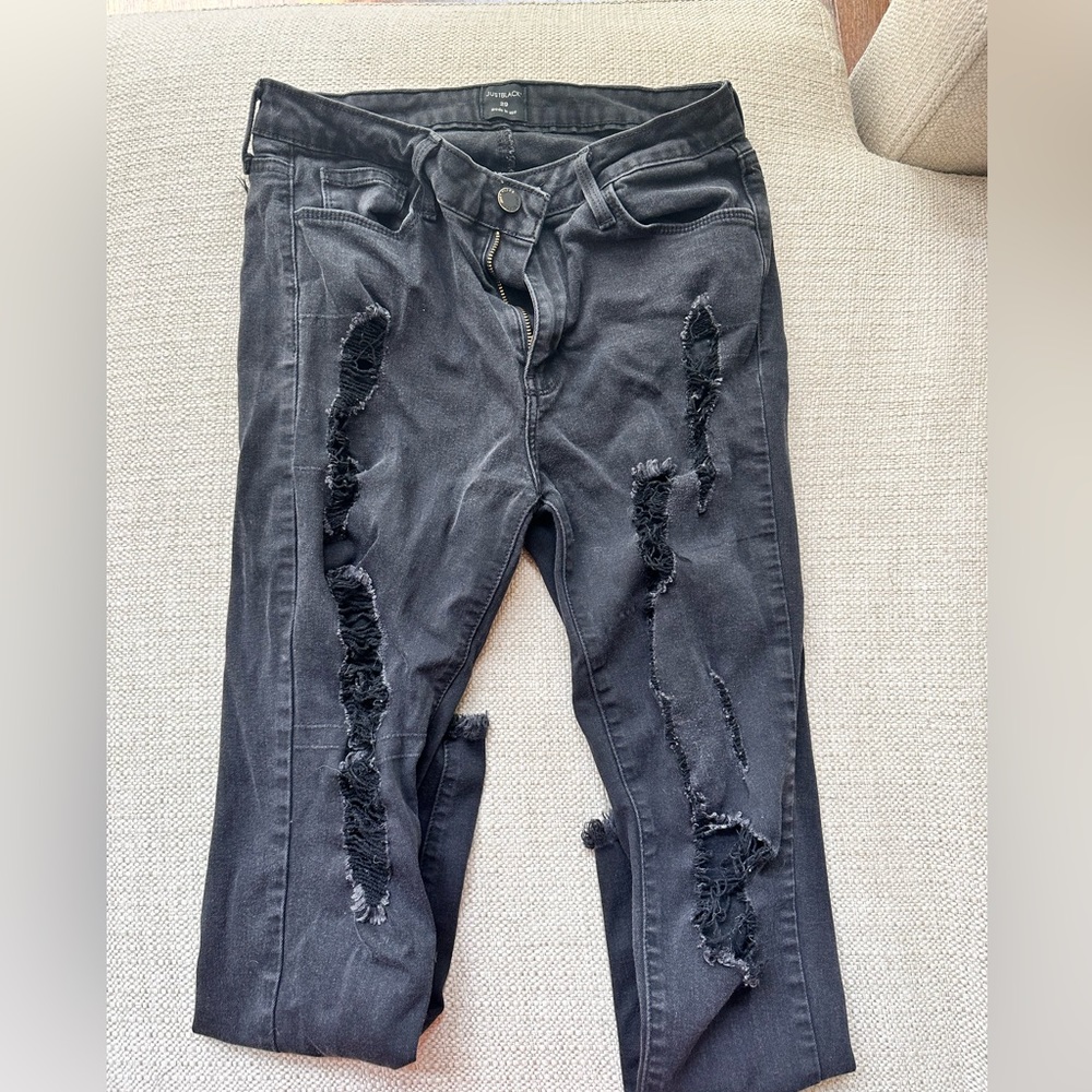 JustBlack ripped skinny jeans